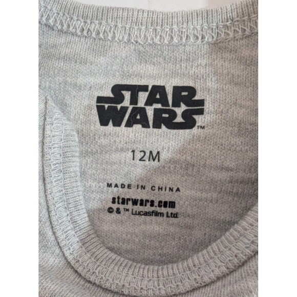 Star Wars Yoda Baby Outfit Boy 3-Pieces Size 12M - Picture 7 of 7